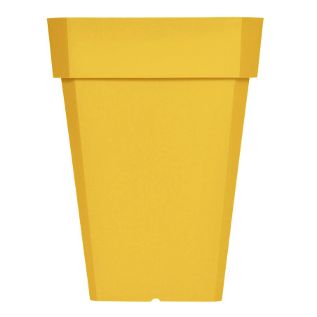 Pot de fleurs Soleilia Haut 53 - L39cm - H53cm - 49L - Jaune - Fabrication Française