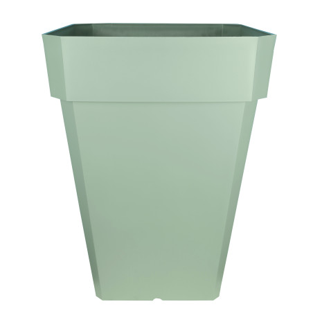 Pot de fleurs Soleilia Haut 53 - L39cm - H53cm - 49L - Vert argile - Fabrication Française