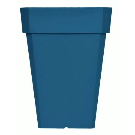 Pot de fleurs Soleilia Haut 53 - L39cm - H53cm - 49L - Bleu - Fabrication Française