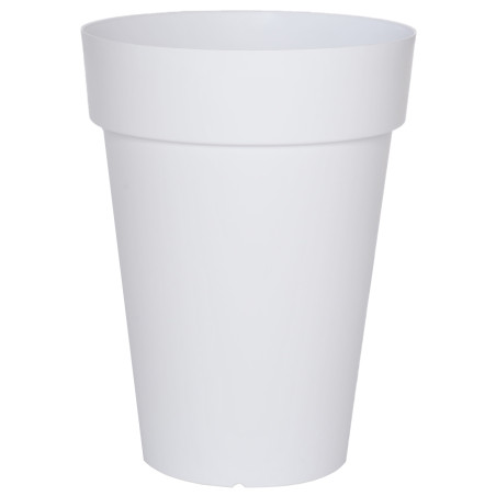 Pot de fleurs Soleilia Haut 53 - D39cm - H52cm - 37L - Blanc - Fabrication Française