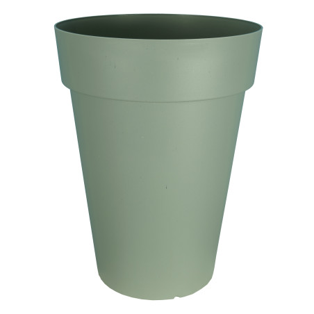 Pot de fleurs Soleilia Haut 66 - D49cm - H65cm - 71L - Vert argile - Fabrication Française