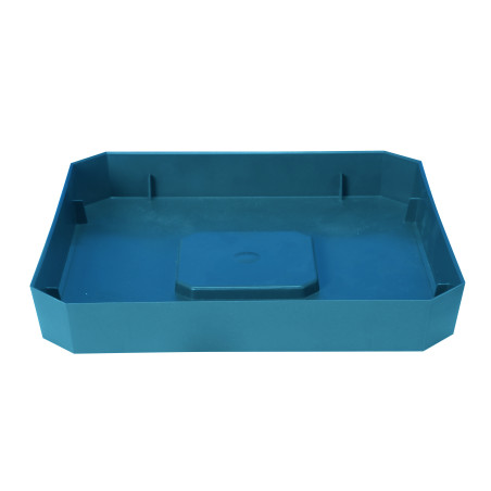 Soucoupe Carrée Soleilla 36x36cm - H5cm - Bleu - Fabrication Française