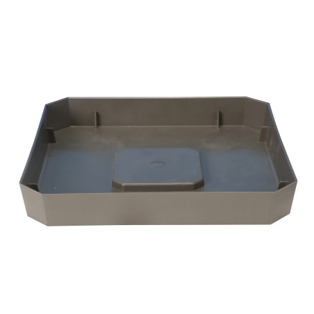 Soucoupe Carrée Soleilla 21x21cm - H3cm - Gris - Fabrication Française