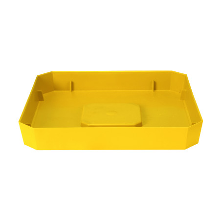 Soucoupe Carrée Soleilla 36x36cm - H5cm - Jaune - Fabrication Française