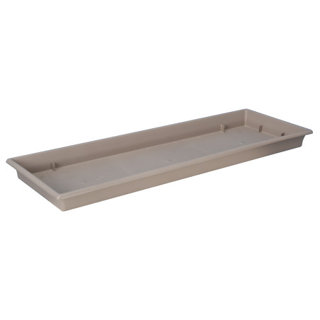Plateau pour jardinière 60 cm - 55,5 x 16 x 3 cm - Taupe - Fabrication Française