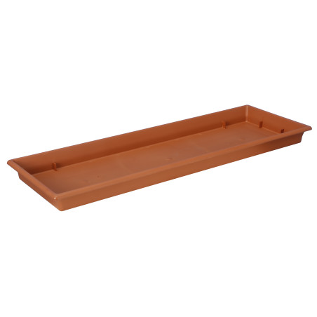 Plateau pour jardinière 60 cm - 55,5 x 16 x 3 cm - Terre cuite - Fabrication Française