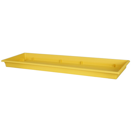 Plateau pour jardinière 50 cm - 45,5 x 16 x 3,1 cm - Jaune - Fabrication Française
