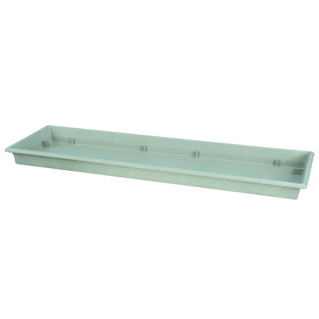 Plateau pour jardinière 40 cm - 36 x 16 x 3,1 cm - Vert argile - Fabrication Française