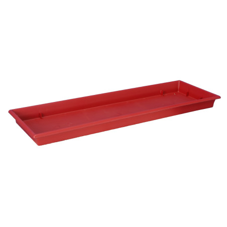 Plateau pour jardinière 40 cm - 36 x 16 x 3,1 cm - Rouge - Fabrication Française