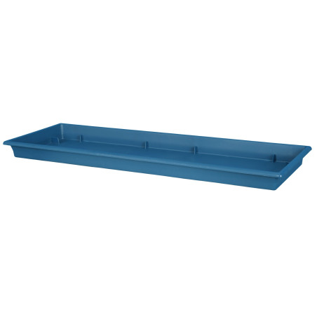 Plateau pour jardinière 40 cm - 36 x 16 x 3,1 cm - Bleu - Fabrication Française