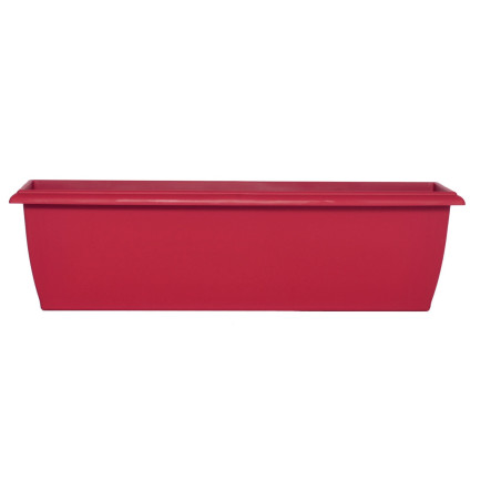 Jardinière Evolution Grande 84 cm - 82,5 x 23,5 x 18 cm - 22L - Rouge - Fabrication Française