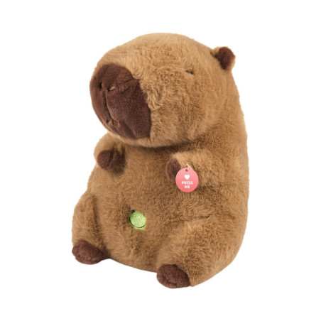 Peluche Capybara Ronfleur à Piles avec Sons de Respiration Compagnon Apaisant dès la naissance