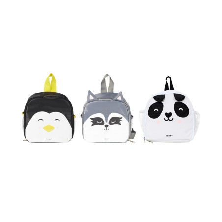 Lot de 3 Sacs à Dos Fraîcheur Enfant Animaux Kawaii 4,5L Assorti - Sac Isotherme Repas