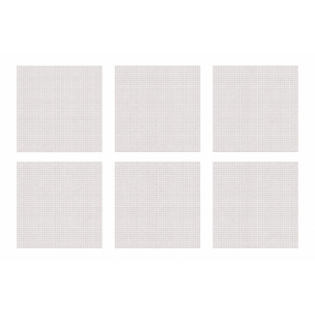 Lot de 6 Moustiquaires de Fenêtre Découpables 250 x 250 cm - Protection Anti-Moustiques Blanche