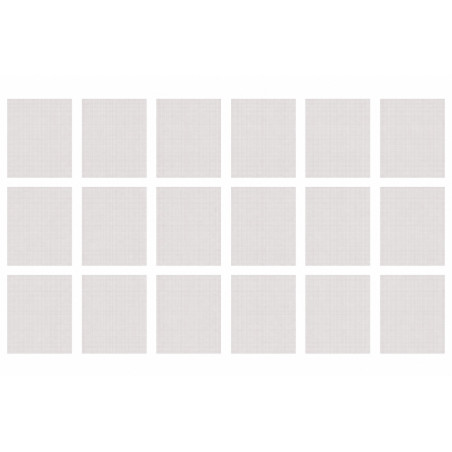 Lot de 18 Moustiquaires de Fenêtre Découpable 100 x 100 cm - Protection Anti-Moustiques Blanche