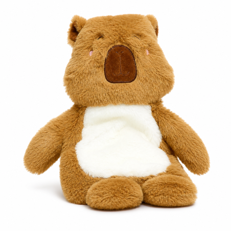 Peluche Bouillotte Micro-Ondable Capybara Douceur et Chaleur Réconfortante