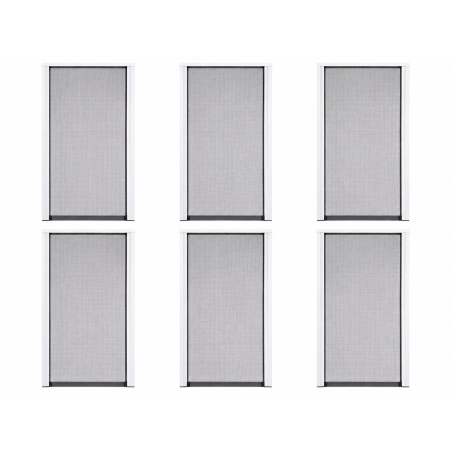 Lot de 6 Moustiquaires Découpable pour Porte 220 x 120 cm - Installation Facile Sans Perçage