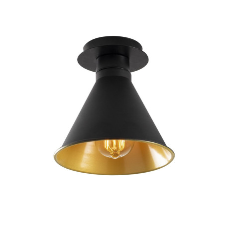 Suspension Luminaire Métal Noir - D20 cm - Style Industriel