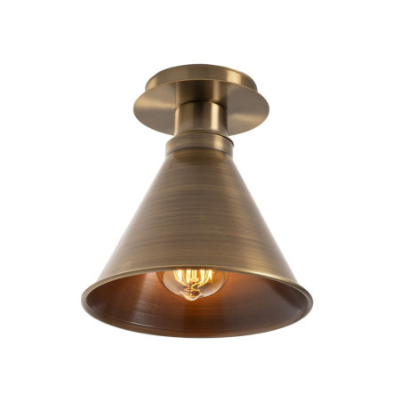 Suspension Luminaire Métal Cuivre - D20 cm - Douille E27 - Style Industriel