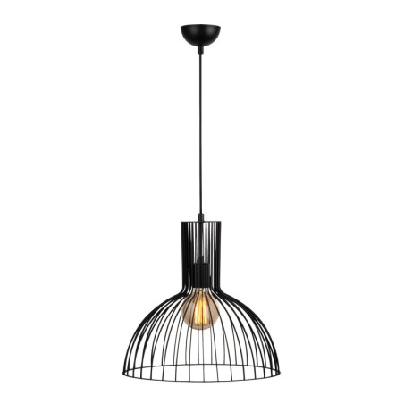 Suspension Luminaire Métal Noir - D38 cm - Style Industriel