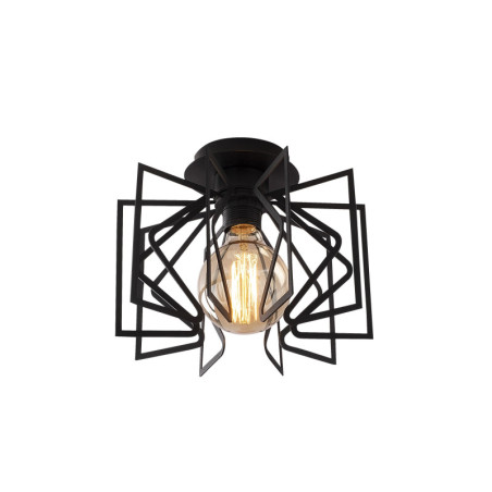 Suspension Luminaire Métal Noir - D26 cm - Style Industriel