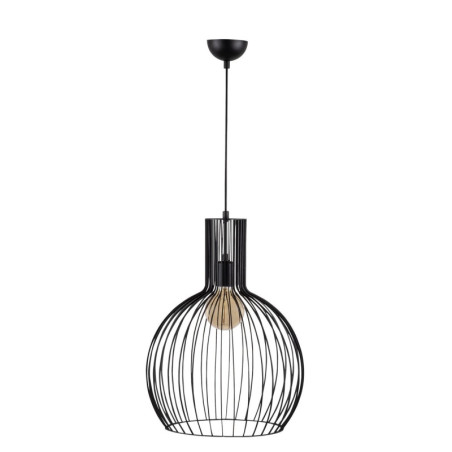 Suspension Luminaire Fer Noir - D38 cm - Style Industriel
