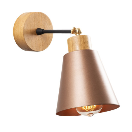 Applique murale Lampe Métal Cuivre - D14 cm - Style Industriel
