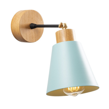 Applique murale Lampe Métal Turquoise - D14 cm - Style Moderne