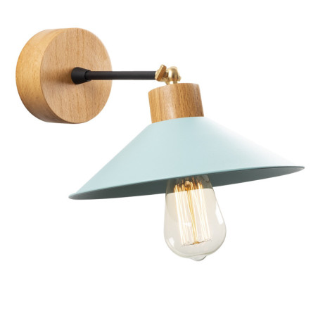 Applique murale Lampe Fer Turquoise - D24 cm - Style Moderne