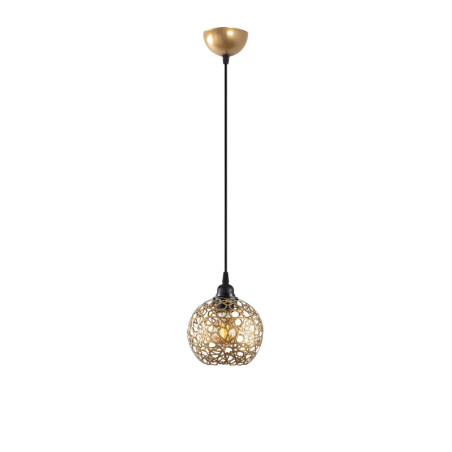 Suspension Luminaire Métal Or - D17 cm