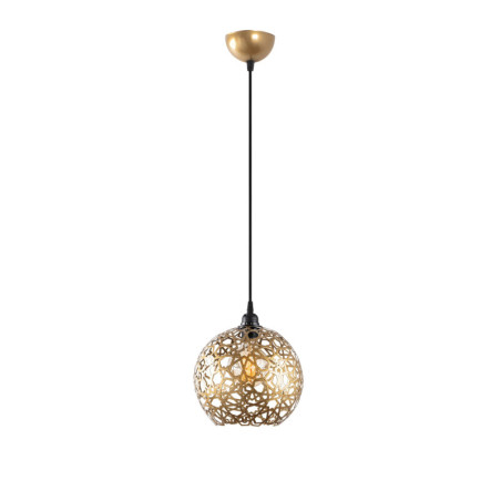Suspension Luminaire Métal Or - D25 cm - Douille E27