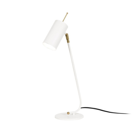 Lampe à poser Lampe de table Métal Blanc - 8 x 26 cm - Douille E27 - Style Scandinave
