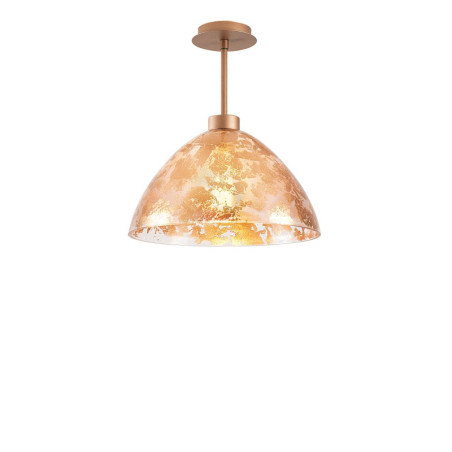 Suspension luminaire en métal cuivré Ø 34 cm 1 lumière E27 style baroque