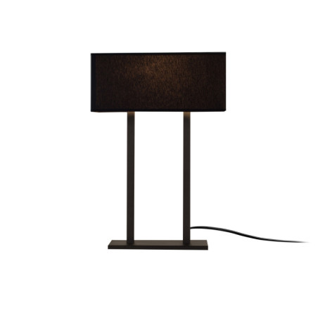 Lampe à poser en métal noir H 52 cm douille E27 style industriel