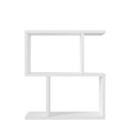 Table d'appoint en bois MDF mélaminé blanc L 50 cm style moderne