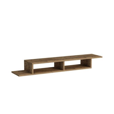 Meuble TV mural Meuble télévision Bois décor pin atlantique - L120 x H18,2 x P29,6 cm - Moderne