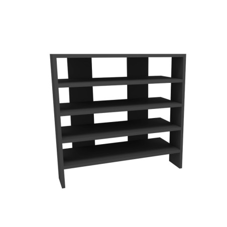 Meuble à chaussures Armoire à chaussures Bois anthracite - L75,6 x H72 x P31,4 cm - Moderne