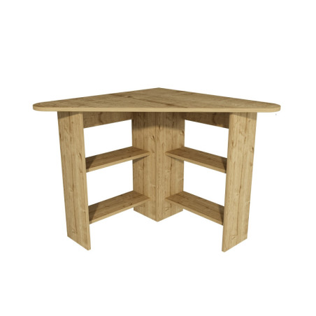 Bureau dangle Bois décor chêne saphir - L80 x H73,8 x P80 cm - Moderne