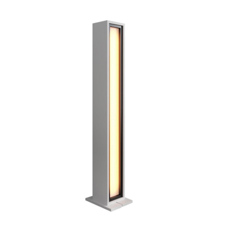 Lampadaire Lampe sur pied Bois MDF mélaminé blanc - H141 x L19,2 x P17 cm - LED RGB