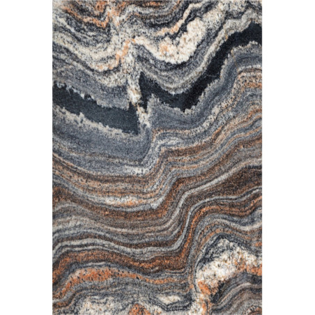 Tapis d'entrée Couloir Polyester multicolore - 80 x 300 cm - Antidérapant - Lavable en machine