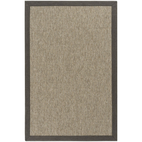 Tapis intérieur Beige foncé et beige - 160 x 200 cm - Polypropylène - Dos en sisal