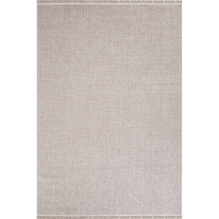 Tapis beige - 80 x 150 cm - Poils 7 mm - Semelle tissée