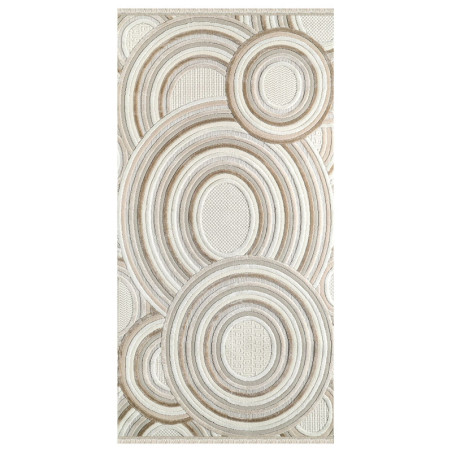 Tapis crème - 80 x 150 cm - Poils 7 mm