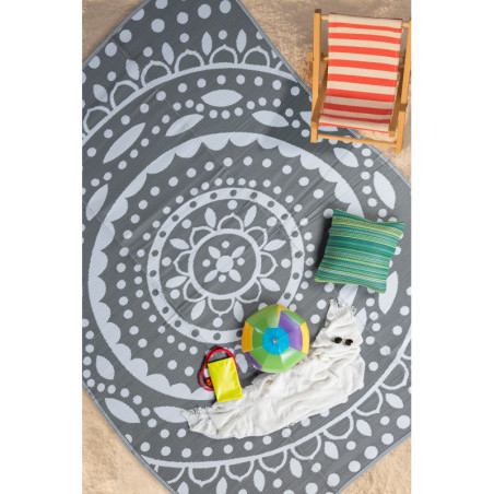 Tapis gris - 240 x 310 cm - Poils 3 mm