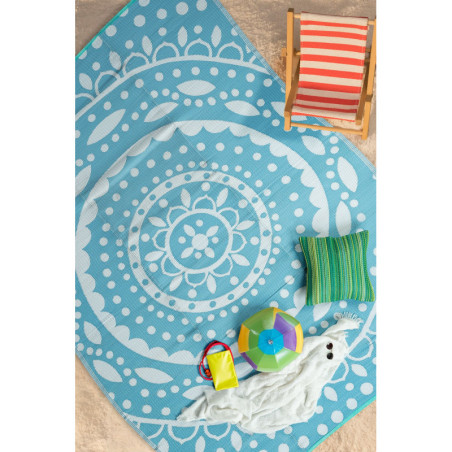 Tapis bleu - 240 x 310 cm - Poils 3 mm