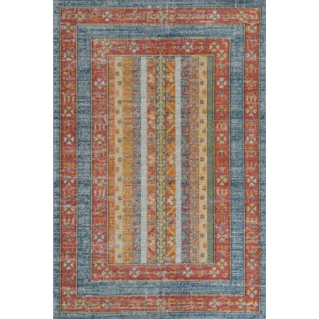 Tapis multicolore en coton mélangé - 160 x 230 cm - Poils 6 mm