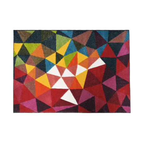 Tapis 100 % polypropylène multicolore - 160 x 230 cm - Poils 12 mm - Antibactérien