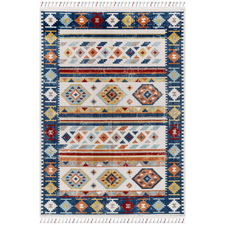 Tapis de passage tissé en polyester multicolore 100 x 300 cm, poils 2 mm, 415 000 points/m²