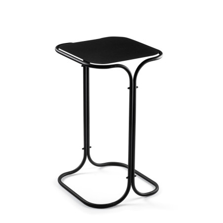 Table basse d'appoint en métal noir 30 x 52 x 30 cm