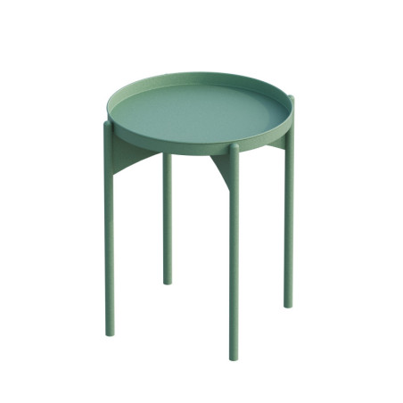 Table basse d'appoint en métal vert 44 x 57 x 44 cm